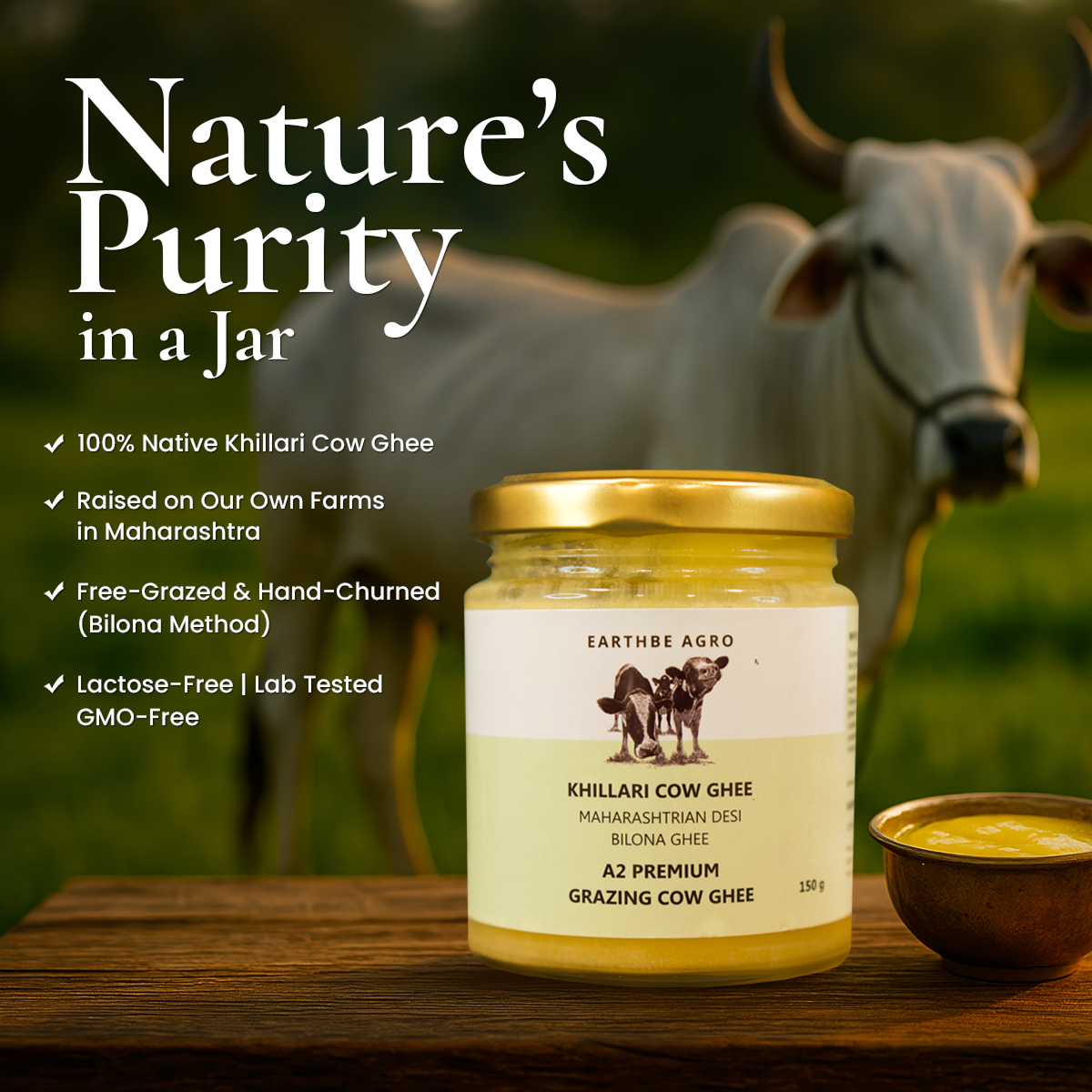 Khillari Cow Ghee - 150G