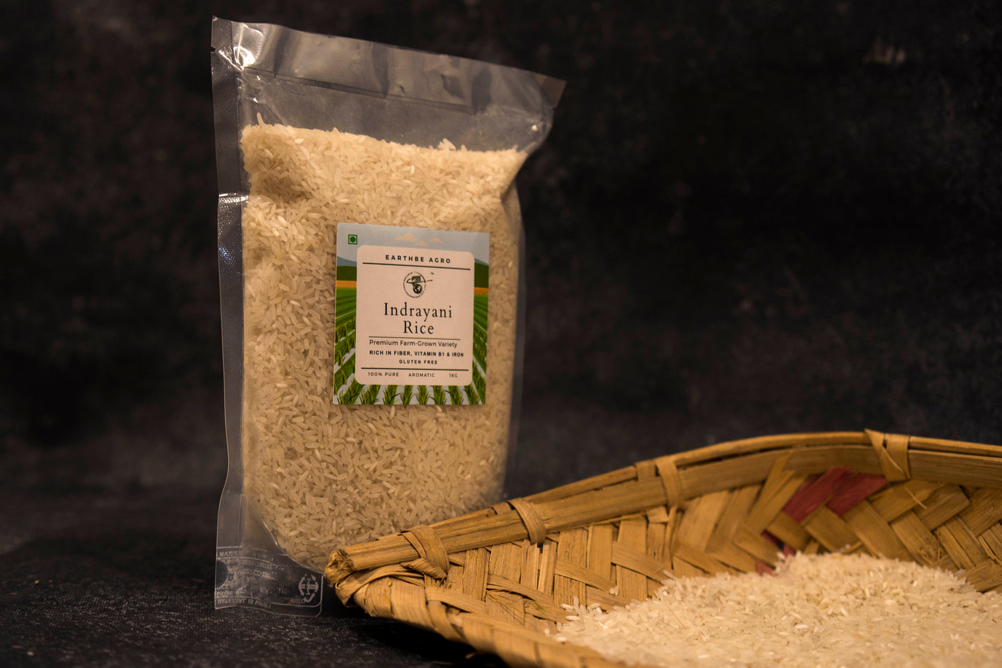 Unpolished Indrayani Rice - 1 KG